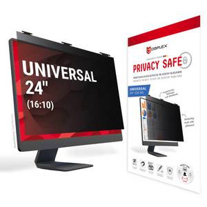 Displex Displayschutzfolie »Privacy Safe Blickschutzfilter«, für Universell für Monitore mit 24 (16:10), Blickschutzfolie, Schutzfolie, Bildschirmschutz, kratz- & stoßfest 