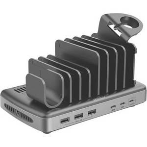 Lindy USB-Ladestation 160 W Innenbereich Ausgangsstrom (max.) 8 A USB-C® Buchse, USB-A Anzahl Ausgänge: 6 x 