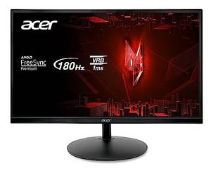  Acer Nitro XF240YS3 Gaming Monitor 23,8 Zoll (60,5 cm Bildschirm) Full HD, 180Hz, 1ms (VRB), 1xHDMI 2.0, 1xDisplayport 1.4, höhenverstellbar, AMD FreeSync Premium, Schwarz 