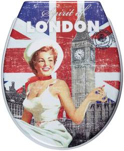 Adob WC-Sitz Spirit of London, Mit Absenkautomatik Toilettensitz