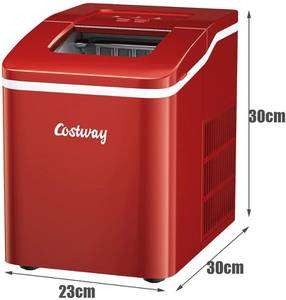 Costway Eiswürfelmaschine, inkl. Eiswürfelschaufel, 9 Eiswürfel in 8 min,...