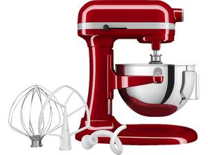  KITCHENAID 5KSM55SXXEER Küchenmaschine Empire Rot (Rührschüsselkapazität: 5,2 l, 375 Watt) 