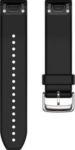 Garmin QuickFit 22 Watch Strap Silicone black/silver Smartwatch-Armband