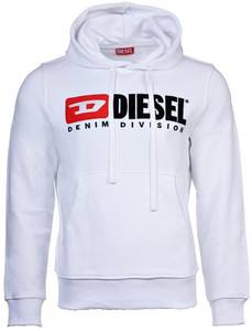 Diesel Ginn Kapuzenpullover (A03757) weiß Herren-Strickpullover