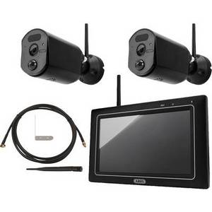 Abus PPDF17000 + PPDF17520 + TVAC17530 Funk-Überwachungskamera-Set 4-Kanal mit 2 Kameras 2304 x 1296 Pixel 2.4 GHz 