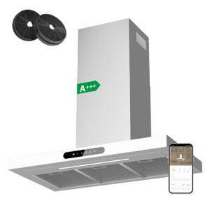 CIARRA Wandhaube Serie  Dynamic VM9102W, A+++ 650m³/h Dunstabzugshaube 90 cm Abzugshaube App SensorTouch 