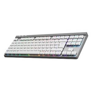 Logitech Gaming Logitech G515 Lightspeed TKL, Tactile-Switches, Weiß - Kabellose Gaming Tastatur 