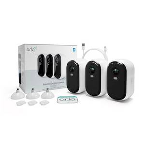 Arlo Essential 2K Outdoor Kamera außen - 3er Set weiß