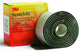 3m Scotchfil Selbstverschweißendes Band schwarz 38mm x 1,5m Isolierband