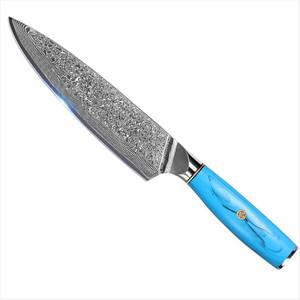 KingLux Kochmesser Damastmesser Chefmesser Küchenmesser mit 19.5cm Klinge 