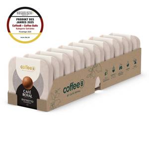CoffeeB by Café Royal Ristretto 9 Coffee Balls 51g, 10er Pack 