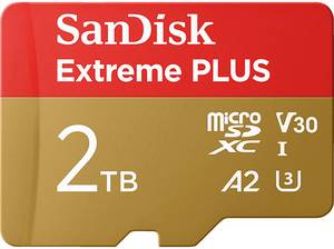  SANDISK Extreme® PLUS microSDXC™ UHS-I-Karte, SDXC microSD, 2 TB, 250 MB/s 