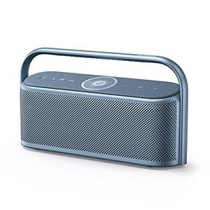  soundcore Motion x600 tragbarer Bluetooth Lautsprecher, kabelloses Hi-Res Spatial Audio, 50W räumlicher Sound, IPX7 Wasserschutz, 12h Wiedergabe, Pro EQ, Tragegriff, AUX-IN (Blau) 