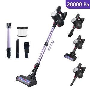 CkeyiN Akku-Handstaubsauger 28kPa Saugleistung, Kabelloser, leistungsstarker Staubsauger, 250,00 W, LED-Beleuchtung, 4-Schicht-Filtersystem 