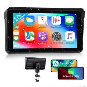 Hikity 6-Zoll CarPlay Motorräder Auto-Player Android 