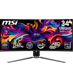 Msi MPG 341CQPXDE QD-OLED Curved-Gaming-OLED-Monitor (86,8 cm/34 