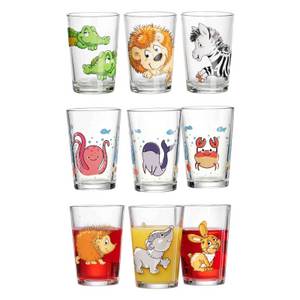 Ritzenhoff & Breker Kinderbecher Tiere Kindergläser 205 ml 9er Set, Glas 