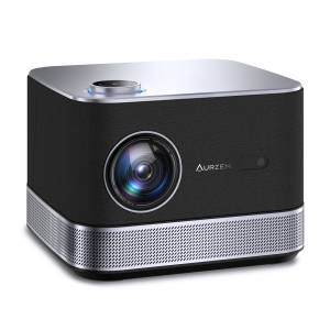 Aurzen Boom 3 Beamer (28000 lm, 15000:1, 4K px, 3D Dolby Audio, AI-Fokus-Technologie, 6D-Automatiktrapezkorrektur) 