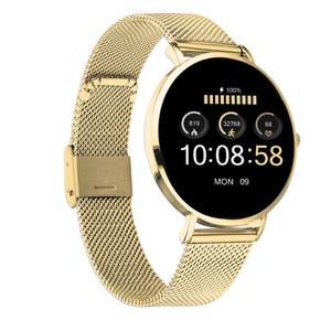 XCOAST SIONA 2 NANO - sehr kleine Damen Smartwatch (3,7 cm/1,19 Zoll, iOS und Android) Filigran, Frauen Fitness Tracker, 1-tlg., Dezente Damenuhr, Extrem klein & flach, Wasserdicht, Puls, Blutdruck, Blutsauerstoff 