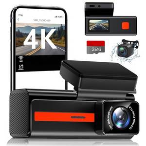  Dashcam Auto Vorne Hinten 4K/1080P mit WiFi, Dual Dash CamAuto Kamera mit 1,47