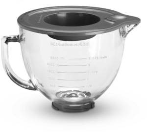 Kitchenaid 5KSM5GB Glasschüssel 4,8L mit Silikondeckel