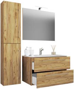 Vcm 4-tlg. Waschplatz Badmöbel Badezimmer Set Waschtisch Waschbecken Schubladen Keramik 