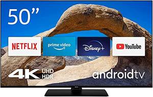  Nokia Smart TV 50 Zoll - 126cm Fernseher Android TV: 4K UHD, WLAN, HDR, Triple Tuner DVB-C/S2/T2, Netflix, YouTube, Prime Video, Disney+ 