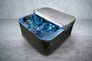Sonstiges PureHaven Outdoor-Whirlpool 215x215 cm für 5 Personen mit 53 Massagedüsen - versch. Farben 