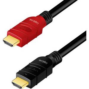 Logilink HDMI AV Anschlusskabel [1x HDMI-Stecker - 1x HDMI-Stecker] 15 m Schwarz 