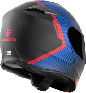 Bogotto Motowear Bogotto H271 Wayke schwarz/rot/blau Klapphelm