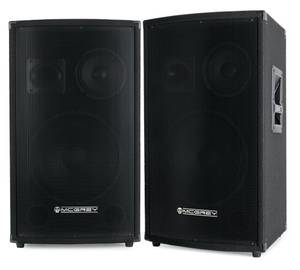 Mcgrey Paar SL-12/3 3-Wege DJ PA Lautsprecher Box 30cm (12) Subwoofer 600W (Passiv, 3-Wege System, Holzgehäuse) Lautsprecher (300 W, 3-Wege Box) 
