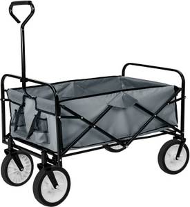Tectake Faltbarer Bollerwagen grau Handwagen