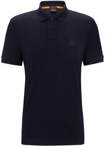 Hugo Boss Slim-Fit Poloshirt aus Stretch-Baumwolle mit Logo-Aufnäher...