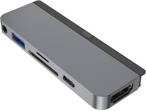 Sanho HyperDrive 6-in-1 USB-C Hub iPad Pro/Air grau USB-Dockingstation