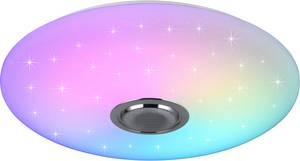 Reality Leuchten LED Deckenleuchte »MUSICA, LED Deckenlampe mit Bluetooth Lautsprecher, Fernbedienung inkl«, 1 flammig, Leuchtmittel LED-Board   LED fest integriert, RGBW Farbwechsel mit Rainbow-Effekt, dimmbar, Timer, Starlight, Memory 