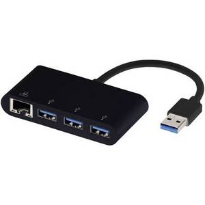 Vivanco USB 3.2 Gen 1 (USB 3.0) Adapter [4x RJ45-Buchse, USB 3.2 Gen 1 Buchse A (USB 3.0) - 1x USB 3 