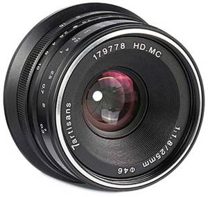 7artisans 25mm f1.8 Black Fuji X Weitwinkelobjektiv