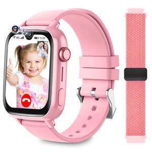 Rayofi 4G Smartwatch Kinder, mit GPS und Telefon,Wasserdicht Smartwatch (1,91