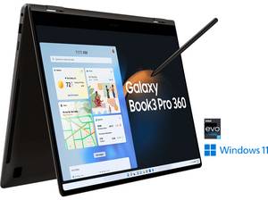  SAMSUNG Galaxy Book3 Pro 360°, Notebook mit 16 Zoll Display, Intel® Core™ i7 Prozessor, GB RAM, 512 SSD, Iris® Xe, Graphite 
