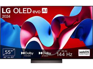  LG OLED55C43LA OLED TV (Flat, 55 Zoll / 139 cm, 4K, SMART TV) 