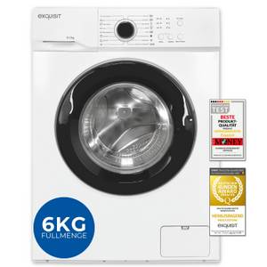 Exquisit Waschmaschine WA56110-020A weiss, 6 kg, 1000 U/min, 16 Programme, Eco, 6kg Kapazität 