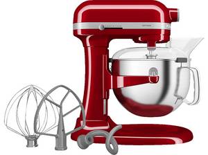  KITCHENAID 5KSM60SPXEER Küchenmaschine Empire Rot (Rührschüsselkapazität: 5,6 l, 375 Watt) 