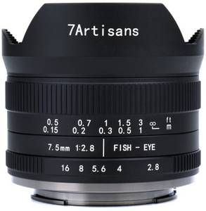 7artisans 7.5mm f2.8 II Fujifilm X Fisheye-Objektiv