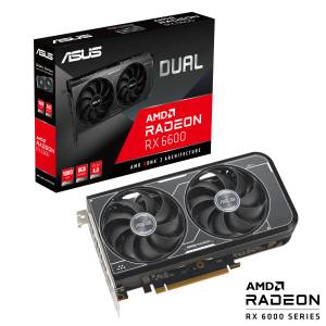 Asus Dual Radeon RX 6600 V3 Grafikkarte (8 GB, GDDR6) 