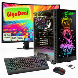 GameMax GigaDeal Gaming-PC-Set Rockstar PC-Komplettsystem (32