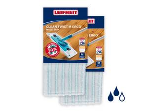 Leifheit Wischmopp 2er Set Wischbezug CLEAN TWIST M Ergo micro duo