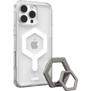  Urban Armor Gear Bundle Backcover Apple iPhone 16 Pro Max Ice, Transparent, Weiß, Titan MagSafe kompatibel 