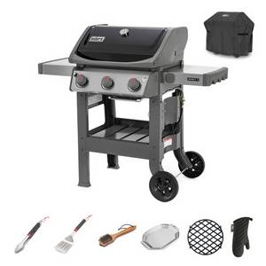 Weber Gasgrill »Spirit II E-310 Starter Set«, Grillfläche: 60 x 44 cm, schwarz 