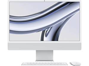  APPLE iMac 2023, All-in-One PC mit 23,5 Zoll Display, 8 GB RAM, 256 SSD, Silber 