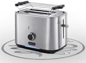 Russell Hobbs Toaster Velocity 24140-56, 2 kurze Schlitze, für 2 Scheiben, 2400 W, spart wertvolle Zeit 2-Scheiben-Toaster